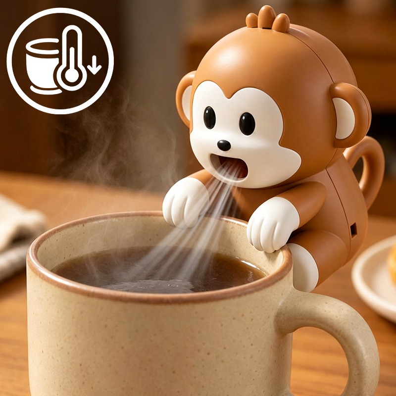 Baby Food Home - Portable Monkey Shaped Food Cooling Fan