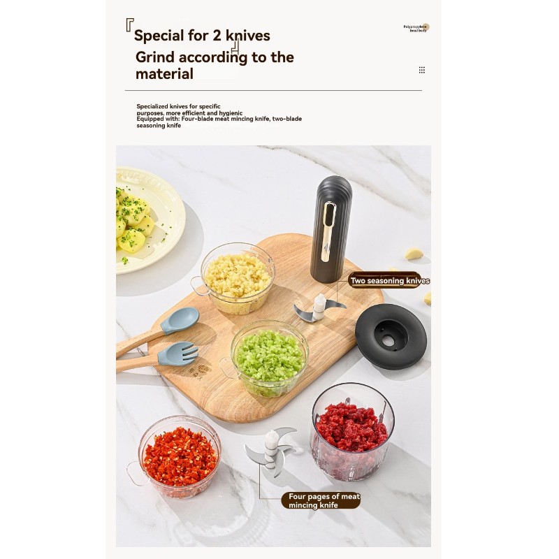 Baby Food With Meat - 【TODAY ONLY】Portable Electric Meat Grinder -