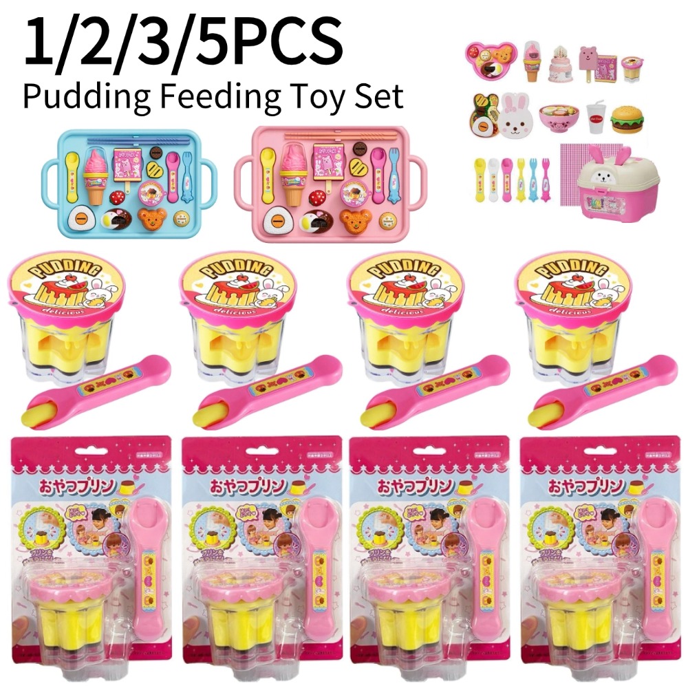 Baby Food Doll - Pretend Play Pudding Feeding Toy Set