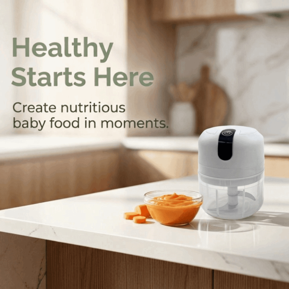 Baby Food Chopper - Multi-functional Garlic Masher Mini Portable Vegetable