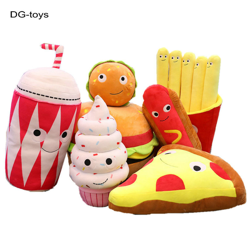Baby Food Doll - plush hamburger Pizza Toy ice cream