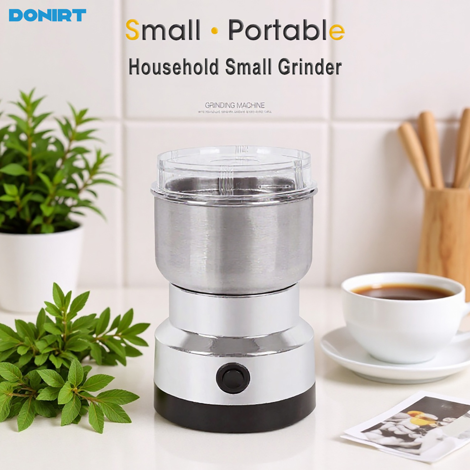 Baby Food Chopper - Mini Electric Grinder 4 Blades Household