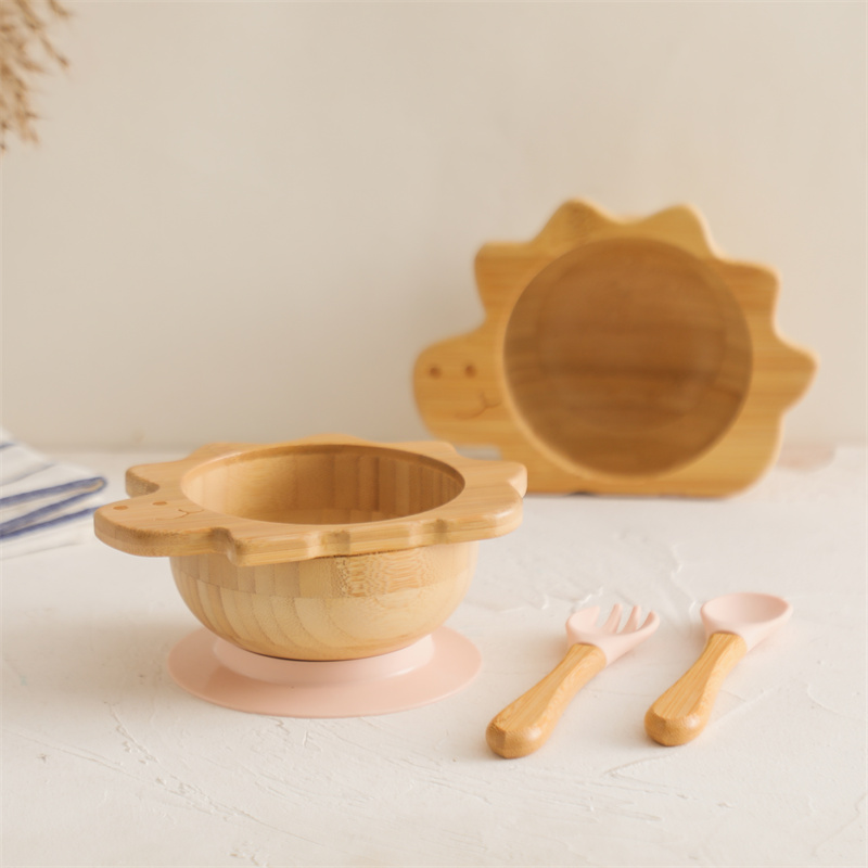 Baby Wooden Tableware Set Dino - Baby Food Chopper ulasan dan harga