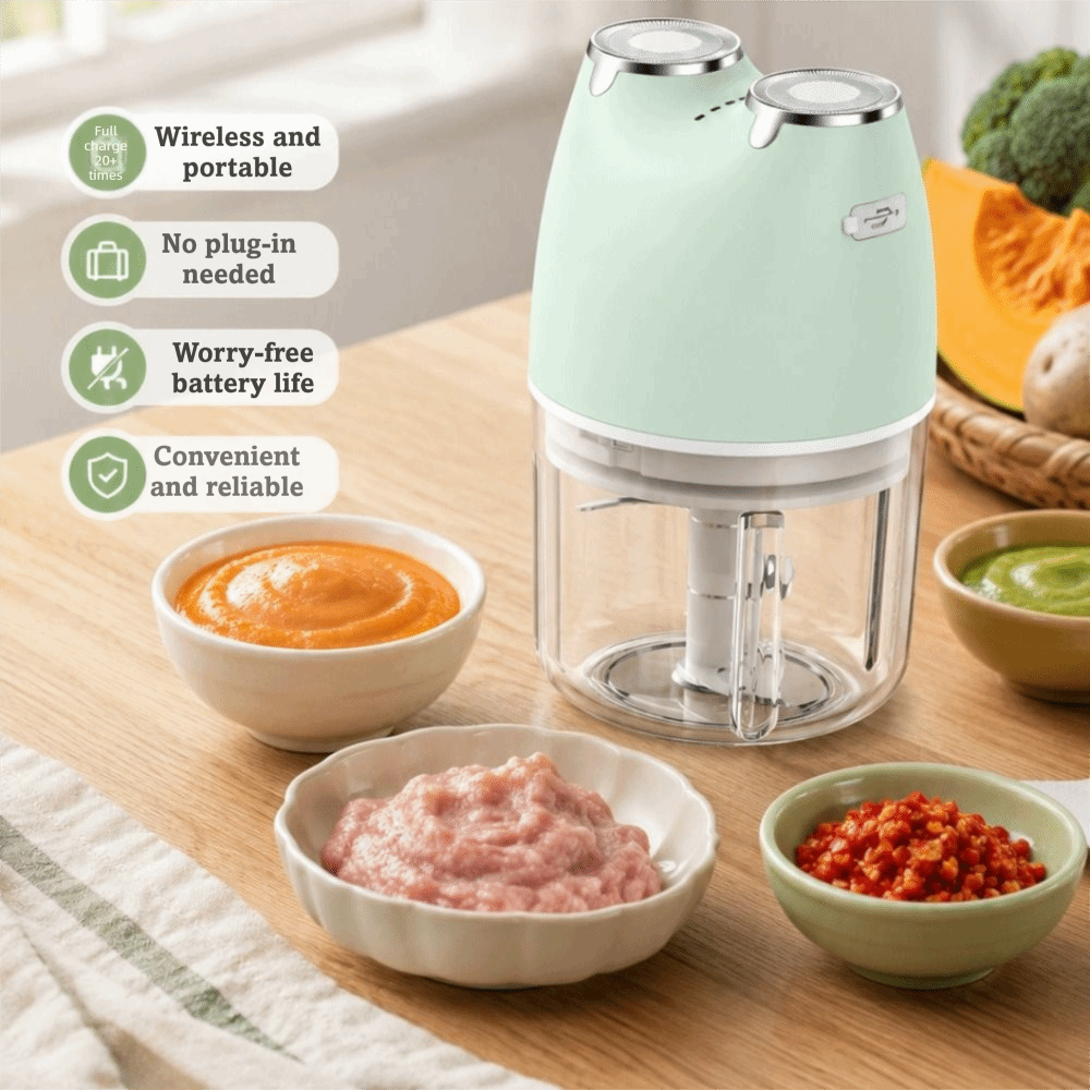 USB Rechargeable Garlic Choppe - Baby Food Chopper ulasan dan harga