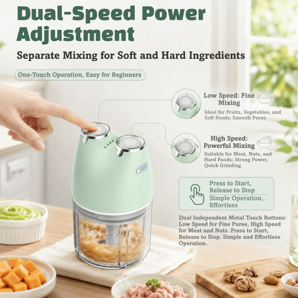 USB Rechargeable Garlic Choppe - Baby Food Chopper ulasan dan harga