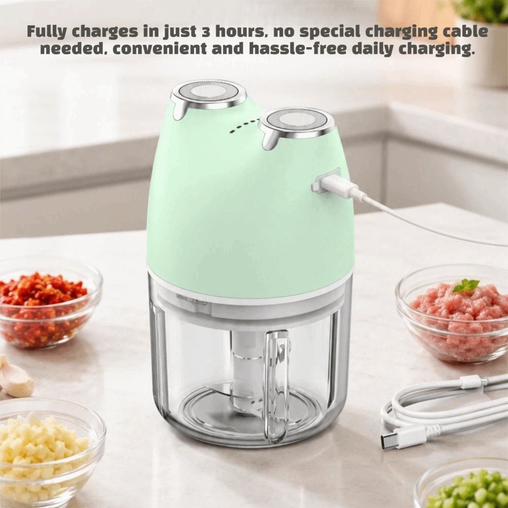 USB Rechargeable Garlic Choppe - Baby Food Chopper ulasan dan harga