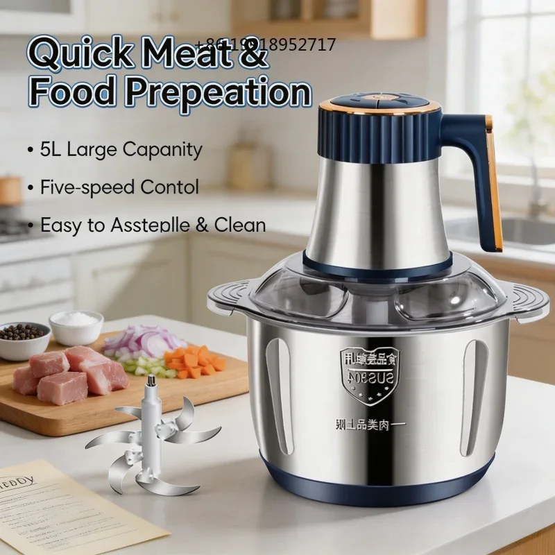 304 Stainless Steel 5L Electri - Baby Food With Meat ulasan dan harga