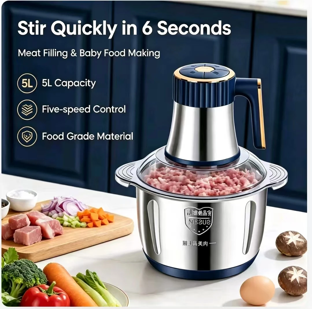 304 Stainless Steel 5L Electri - Baby Food With Meat ulasan dan harga