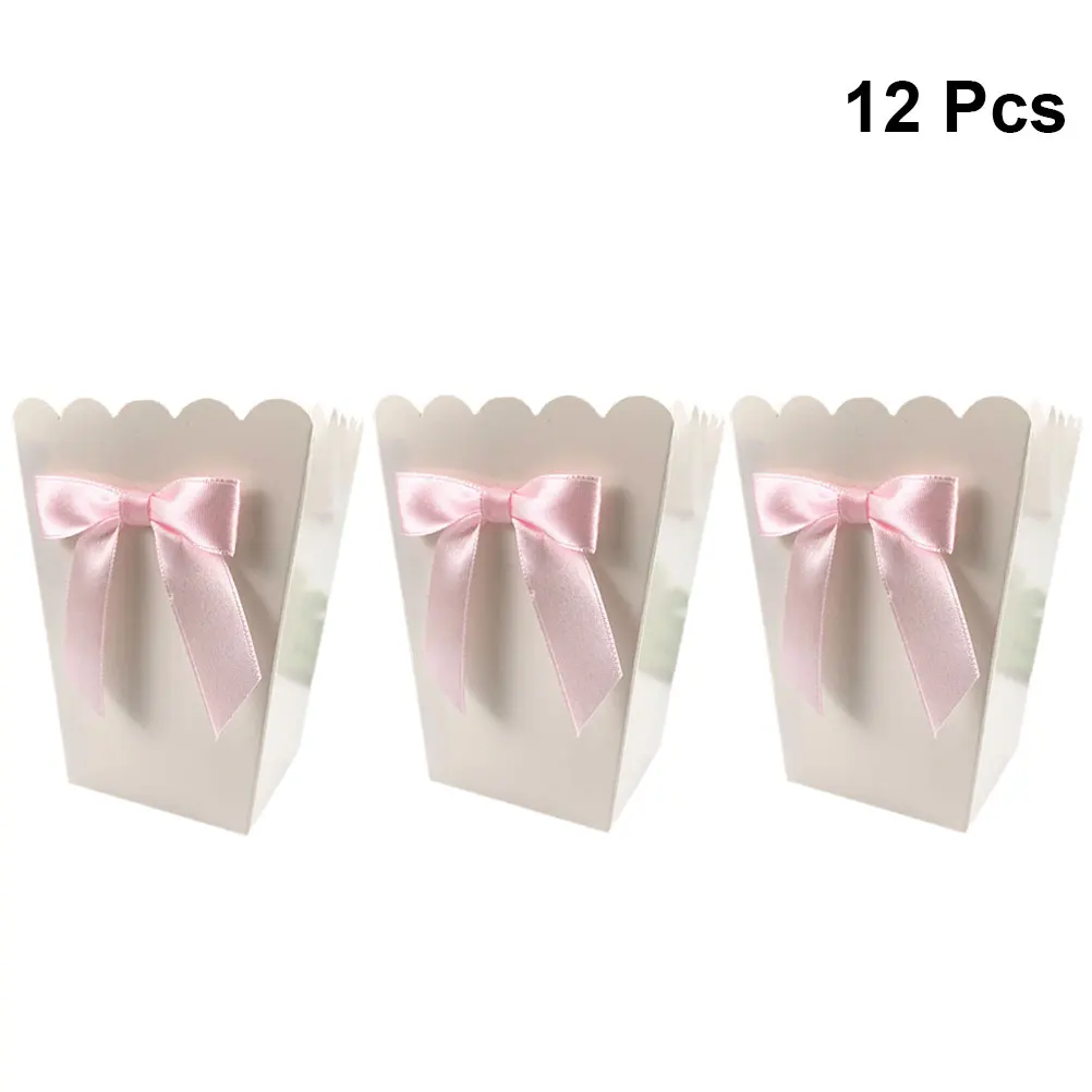 12pcs Pink Bow Popcorn Box Par - Baby Food Recipes ulasan dan harga