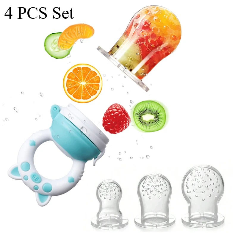 4pcs/set Silicone Fruit & Vege - Baby Food Chopper ulasan dan harga
