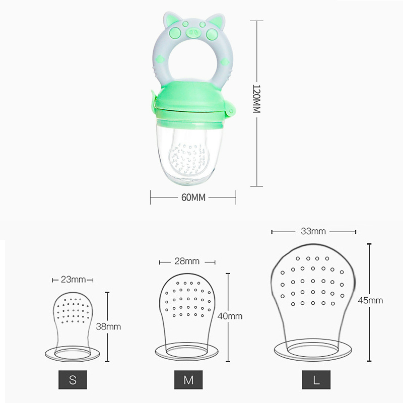 4pcs/set Silicone Fruit & Vege - Baby Food Chopper ulasan dan harga