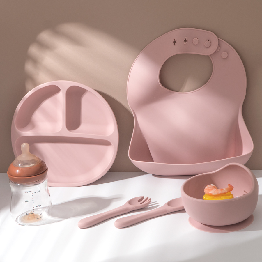 5Pcs Baby Silicone Feeding Set - Baby Food Chopper ulasan dan harga