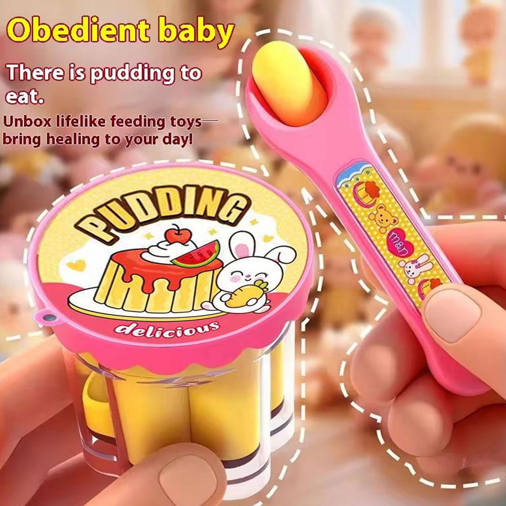 Pretend Play Pudding Feeding T - Baby Food Doll ulasan dan harga